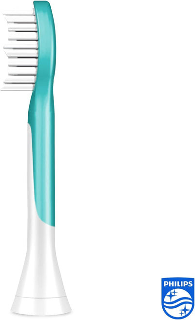 Philips Sonicare für Kinder Original Compact Schallzahnbürstenköpfe - 4er-Pack in blau (Modell HX604