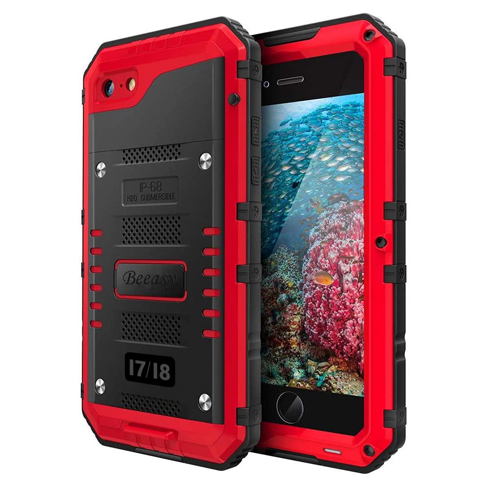 Beeasy für iPhone 8/7 Hülle, iPhone SE 2020/2022 Hülle Wasserdicht Outdoor Stossfest Handyhülle Mili