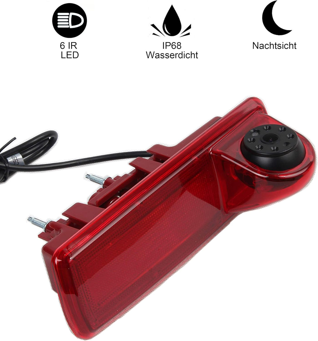 RED WOLF Auto Rückfahrkamera Bremslicht Kamera für Vauxhall Vivaro Opel Vivaro Renault Trafic ab 201