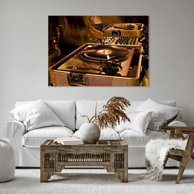 Bilder auf Leinwand 100x70cm Leinwandbild Disco Tanz Musik Rhythmus Gross Wanddeko Bild Schlafzimmer