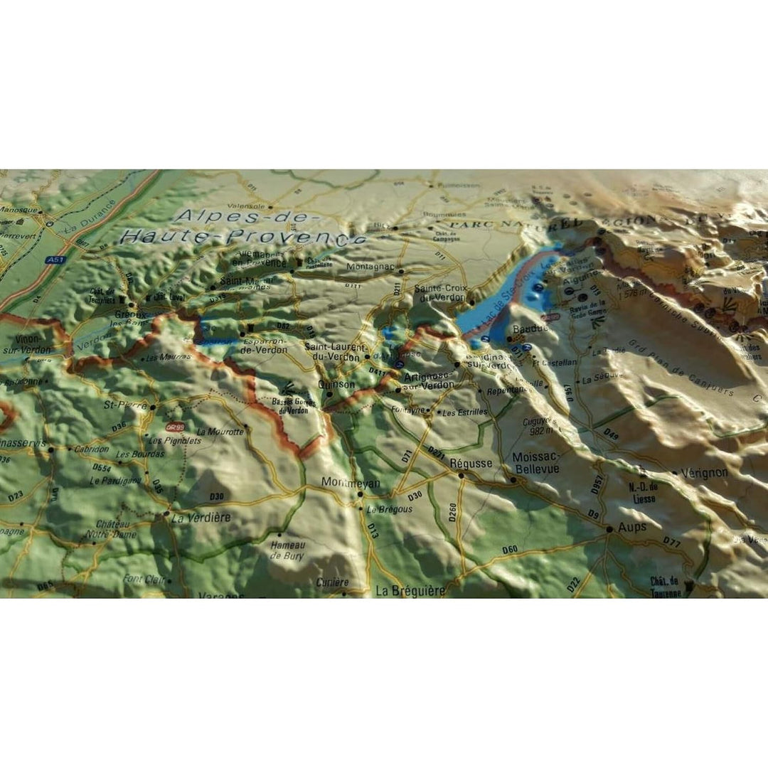 CARTE EN RELIEF DU VAR, Taschenbuch