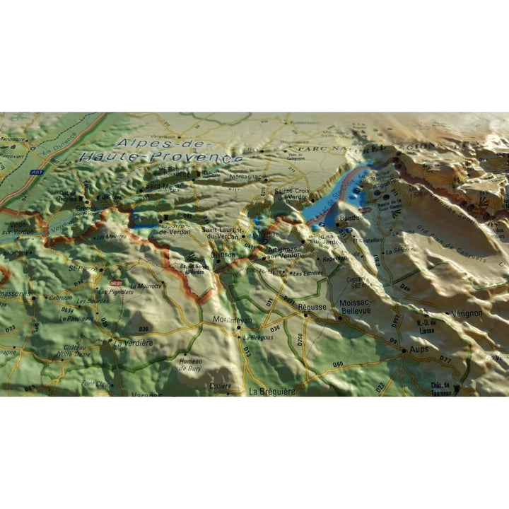 CARTE EN RELIEF DU VAR, Taschenbuch