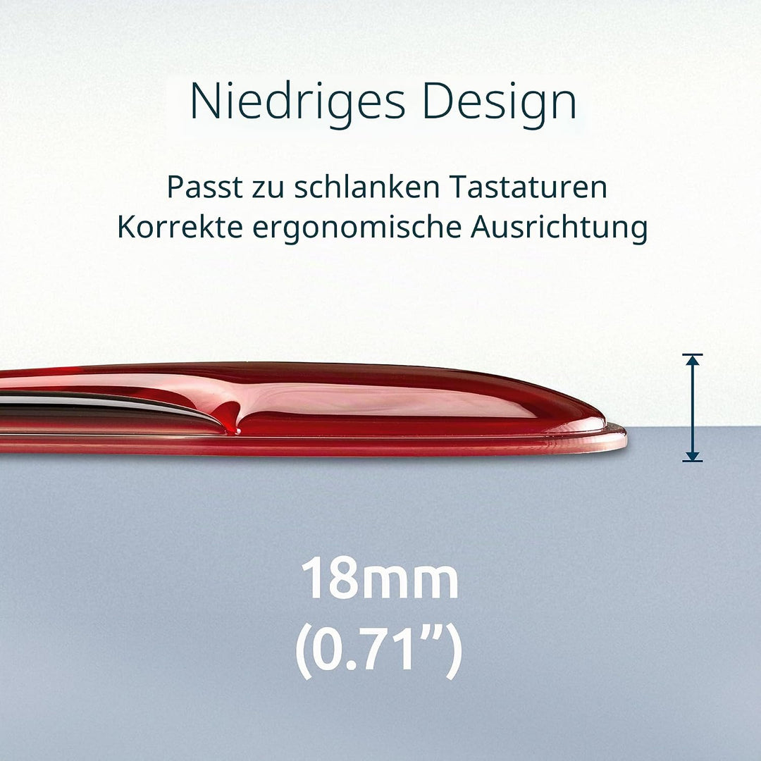 Kensington Slim Duo Gel Tastatur-Handgelenkstütze, ergonomische Handgelenkstütze, geeignet für flach
