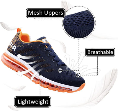 Herren Damen Sportschuhe Air Sneakers Turnschuhe Unisex Laufschuhe Leichtgewichts Walkingschuhe Fitn