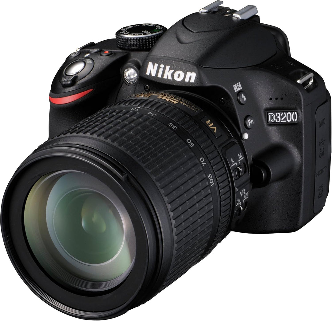 Nikon D3200 SLR-Digitalkamera (24 Megapixel, 7,4 cm (2,9 Zoll) Display, Live View, Full-HD) Kit inkl