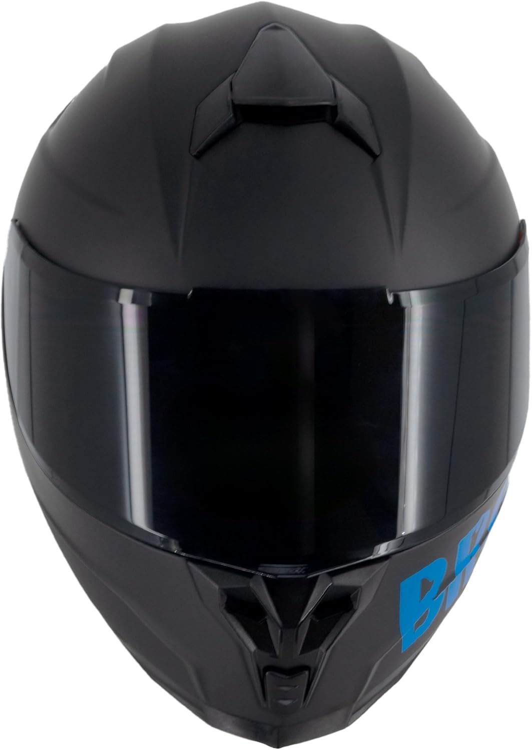 Broken Head BeProud Sport Blau Ltd. - Motorradhelm Mit 2 Visieren (Schwarz + Klar) Integralhelm Matt