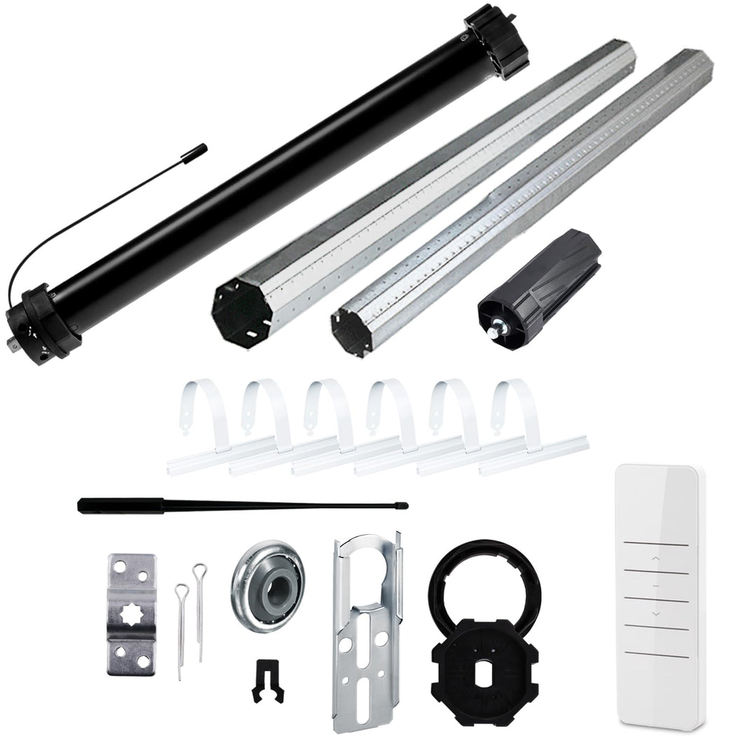 NOBILY Rolladen-Komplett-Set f. 60mm Achtkantwelle Mechanischer Funk Maxi-Rolladenmotor PR5 20Nm + M