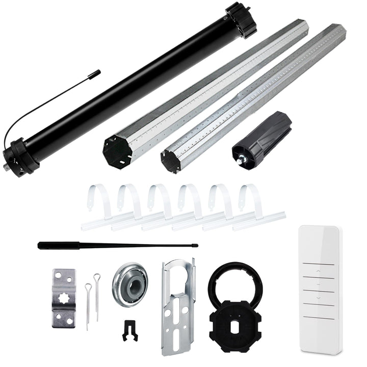 NOBILY Rolladen-Komplett-Set f. 60mm Achtkantwelle Mechanischer Funk Maxi-Rolladenmotor PR5 20Nm + M