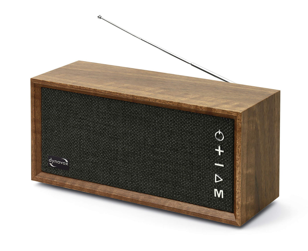Dynavox FMP3 BT, kompaktes FM-Küchenradio in edlem Holz-Design, portabler Wireless-Lautsprecher mit