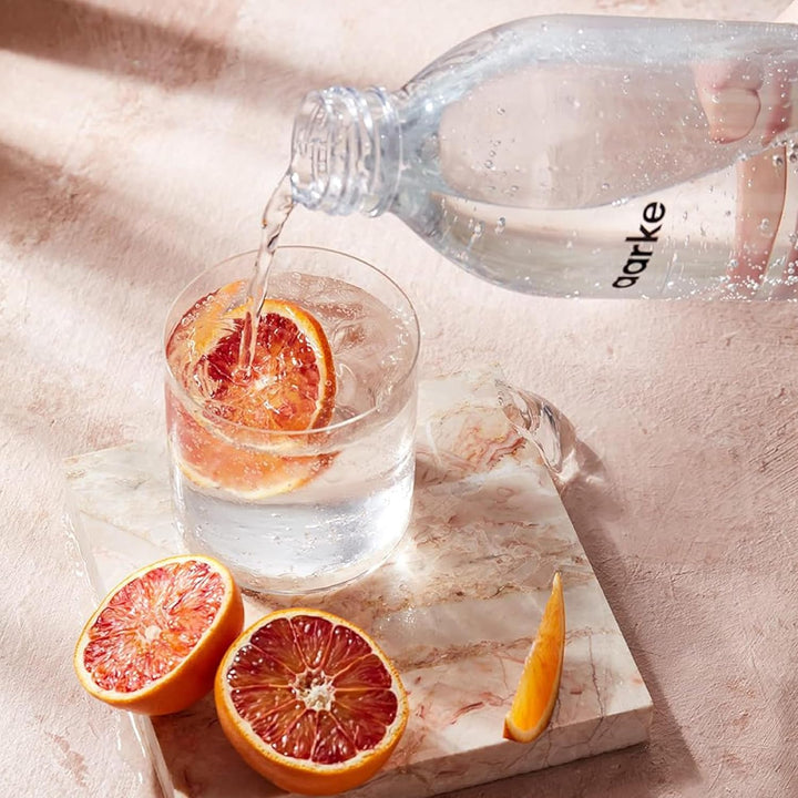 Aarke Glasflasche für Wassersprudler Carbonator Pro, Spülmaschinenfeste, mit Details in Edelstahl