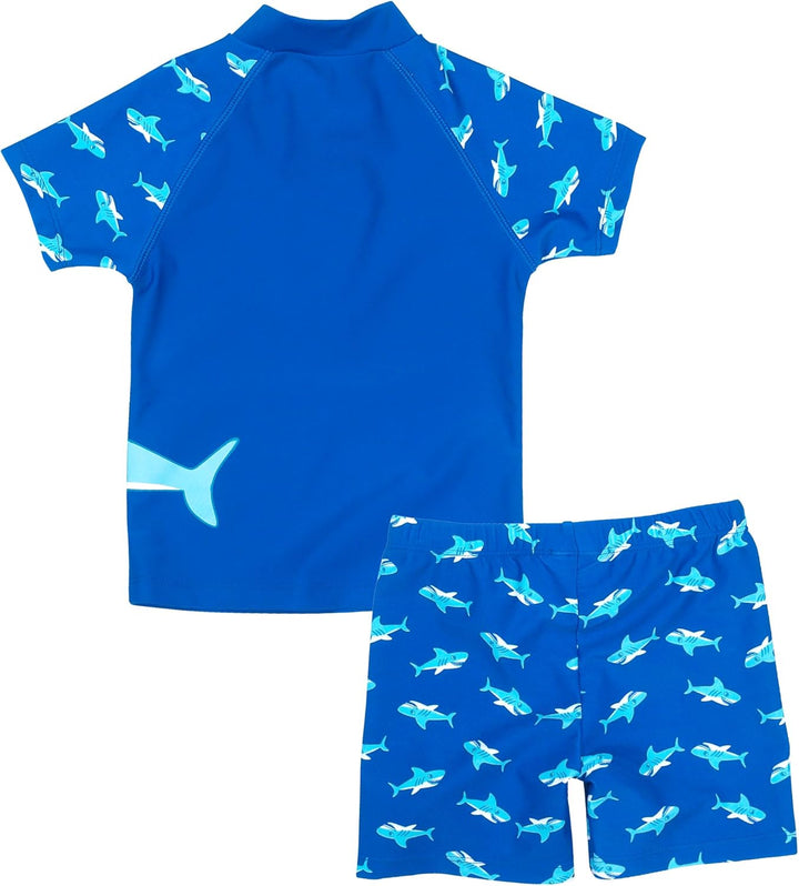 Playshoes Unisex Kinder Uv-Schutz Bade-Set zweiteilig Schwimmshirt Badeshorts Badebekleidung (1er Pa