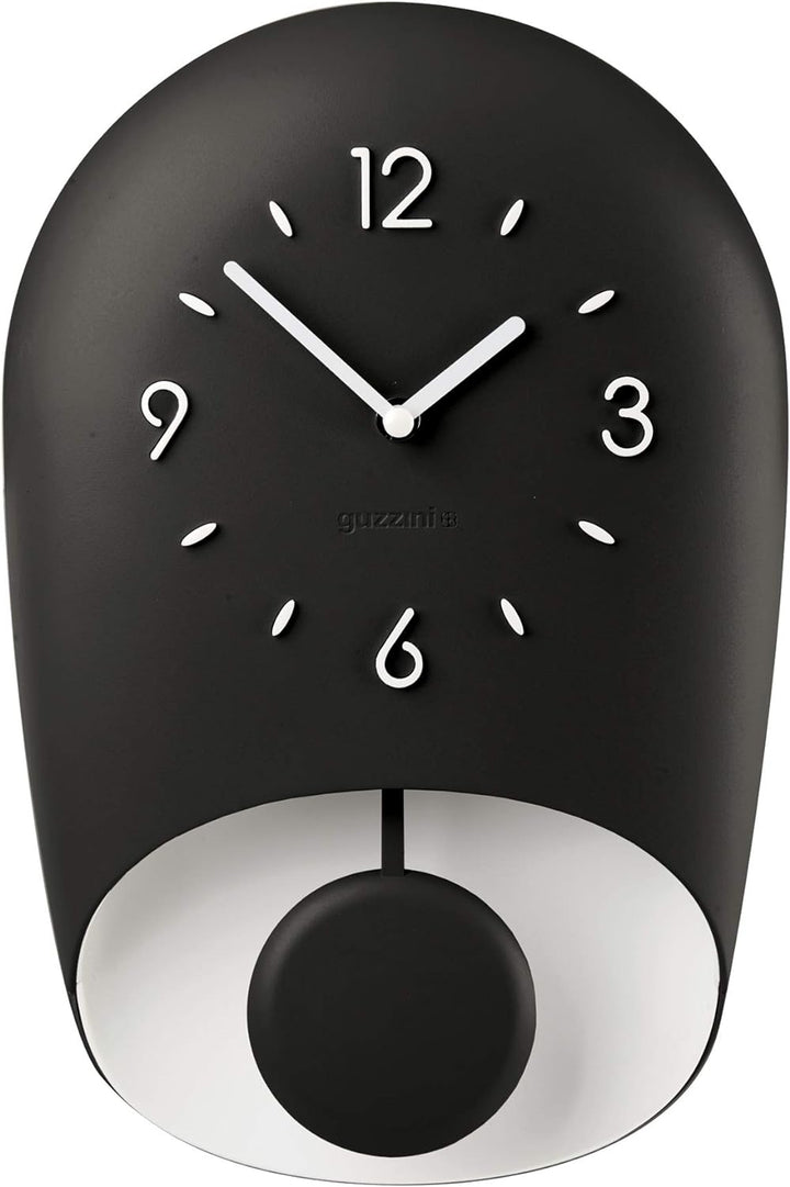 Guzzini - Home, BELL Wanduhr mit Pendel, Pendeluhr - Kohle, 22x8xh 33 cm - 168604209 One Size Grau,