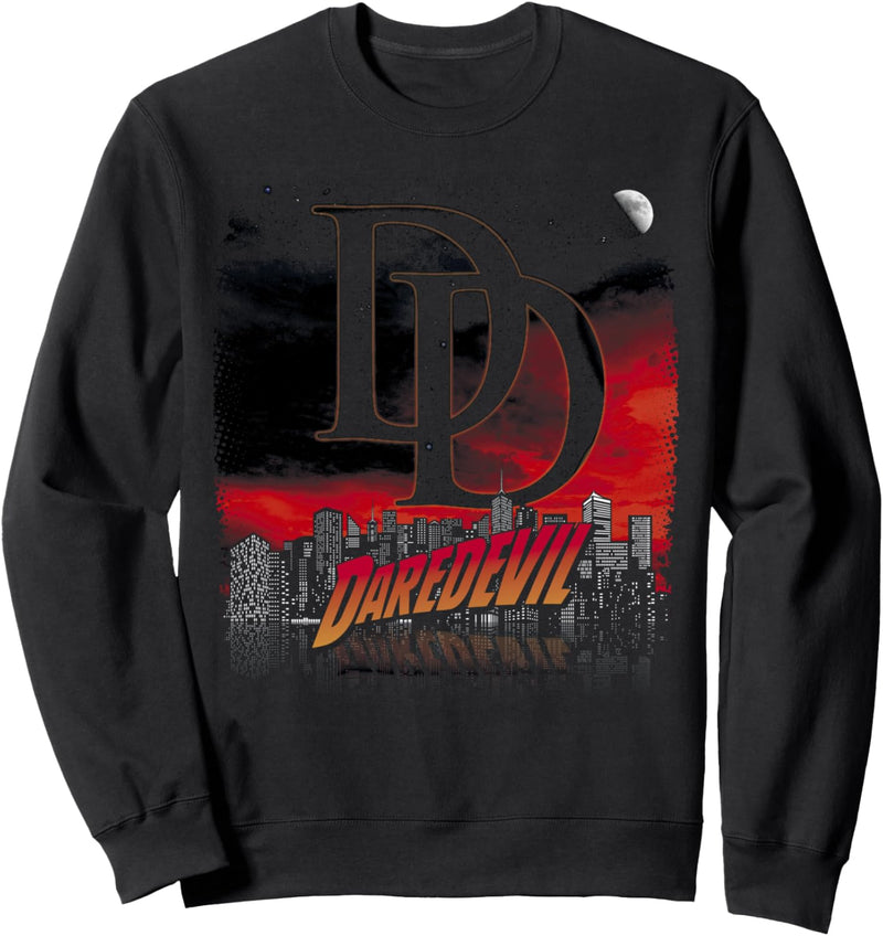 Marvel Daredevil Dark Night City Skyline Poster Sweatshirt