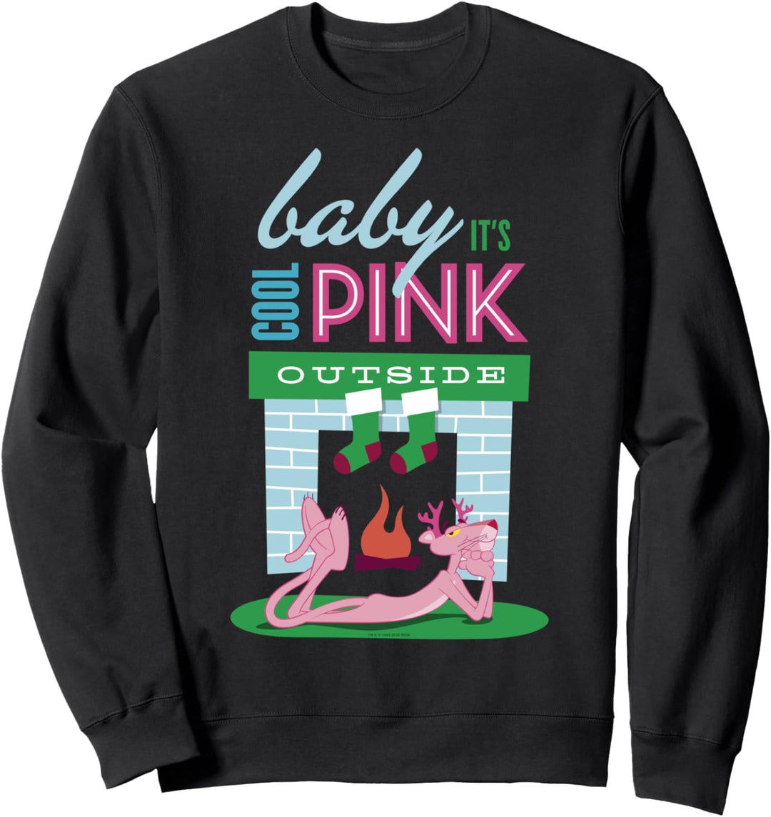 Pink Panther Baby It's Cool Pink Outside Holiday Sweatshirt