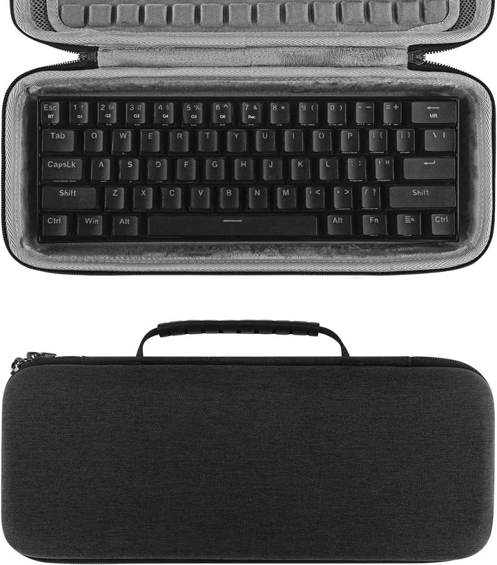 Geekria Shield 60% kompakte Tastaturhülle, Hartschale, Reisetragetasche für 61 Tasten, kompakt, mech