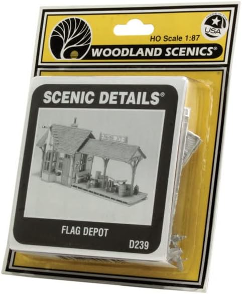 Woodland Scenics D239 Spur HO H0 1:87 Flaggendepot Flaggenladen Flaggengeschäft Szenische Details