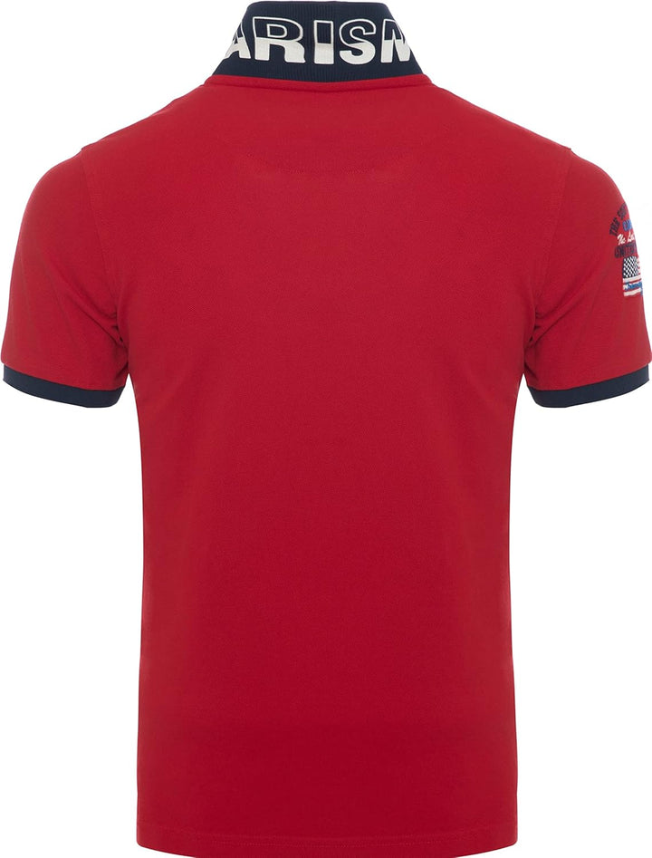 Carisma Kurzarm Poloshirt für Herren 100% Baumwolle ? Herren Polo Shirt mit Stickerei ? Angenehmes R