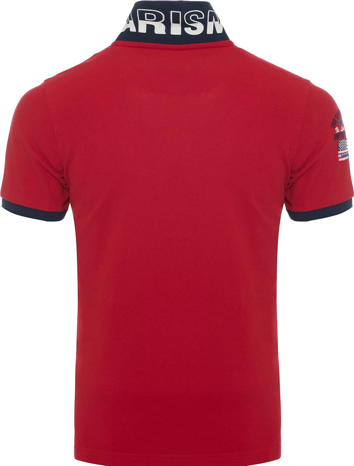 Carisma Kurzarm Poloshirt für Herren 100% Baumwolle ? Herren Polo Shirt mit Stickerei ? Angenehmes R