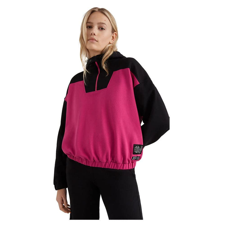O'Neill Damen Progressive Hz Hoodie Sweatshirt (2er Pack) L-XL Fuchsia Red Colour Block, L-XL Fuchsi