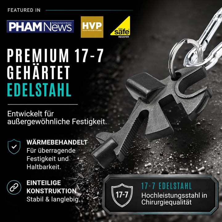 Grehge 1 Plumbing &amp; Heating Keyring Multitool - 