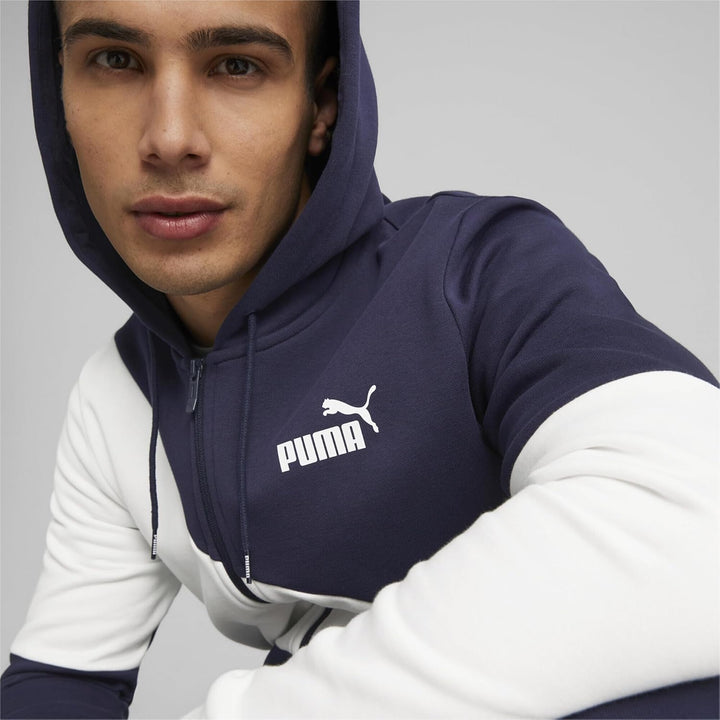 PUMA Herren Power Cat Sweat Suit Trainingsanzug XS Blau / Marineblau, XS Blau / Marineblau