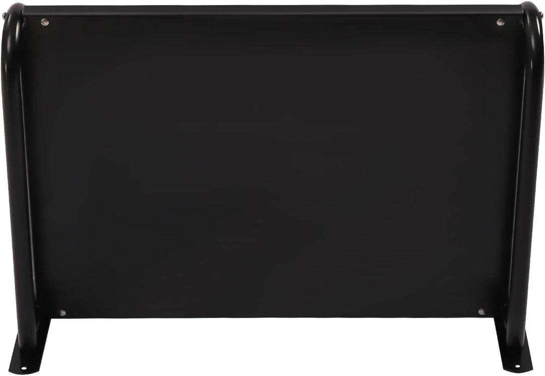 Mikrowellen Wandregal, Schwarz, 53x38x18cm, Wandhalterung Ofen Mikrowelle Küche, Wandmontage, 6 Hake