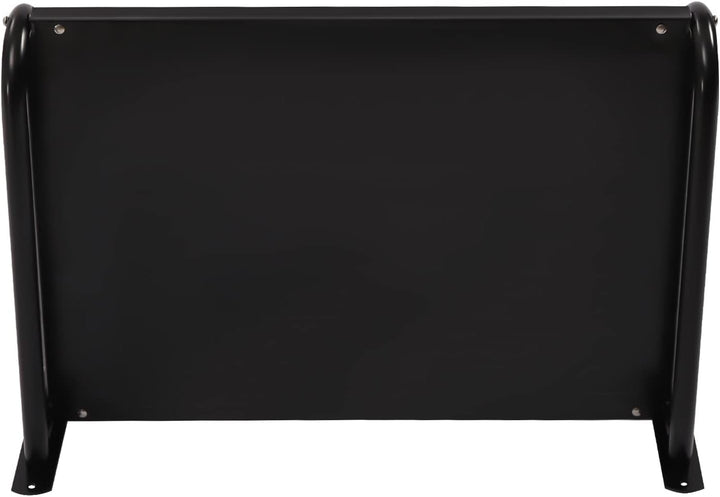 Mikrowellen Wandregal, Schwarz, 53x38x18cm, Wandhalterung Ofen Mikrowelle Küche, Wandmontage, 6 Hake