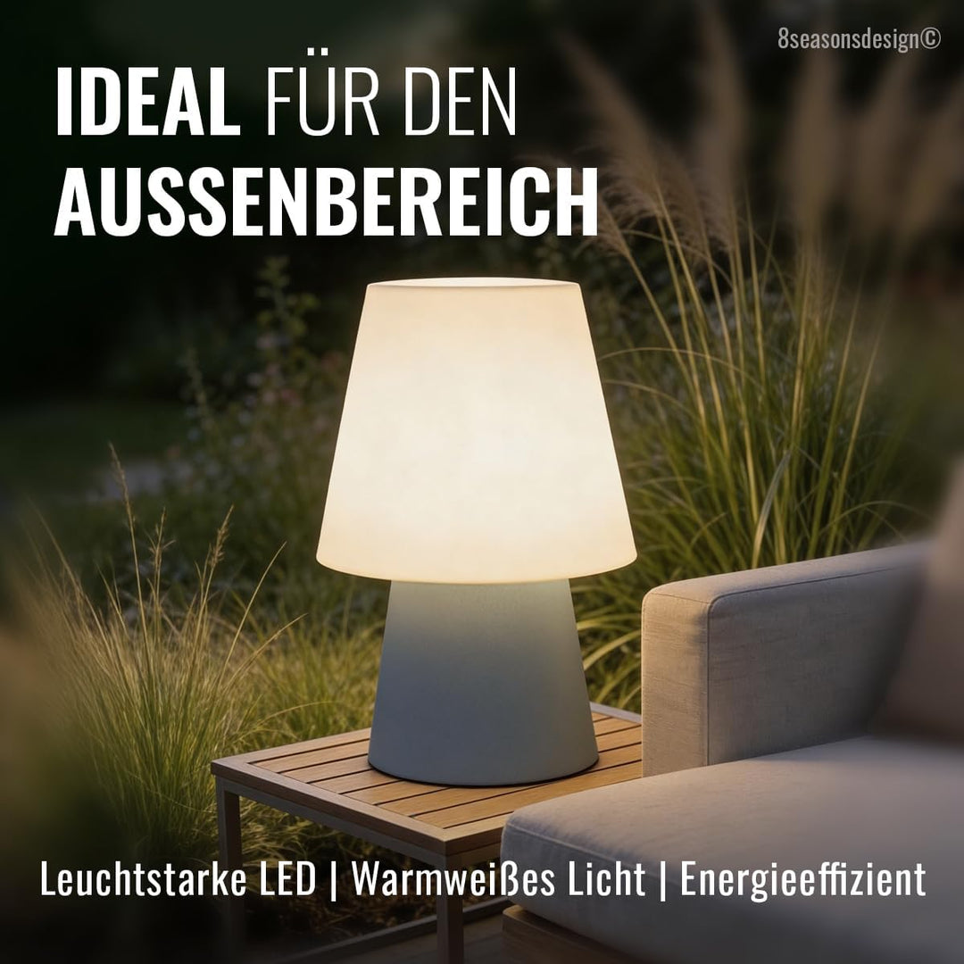 Light Life Leuchtobjekt Lampe "Stone" 60 cm (Solar) Indoor & Outdoor, Stone