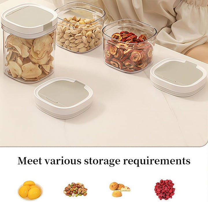 Kaffeedose Luftdicht 2er Set 800ml + 1300ml, Kaffeebohnen Behälter mit Deckel und Löffel, Stapelbare