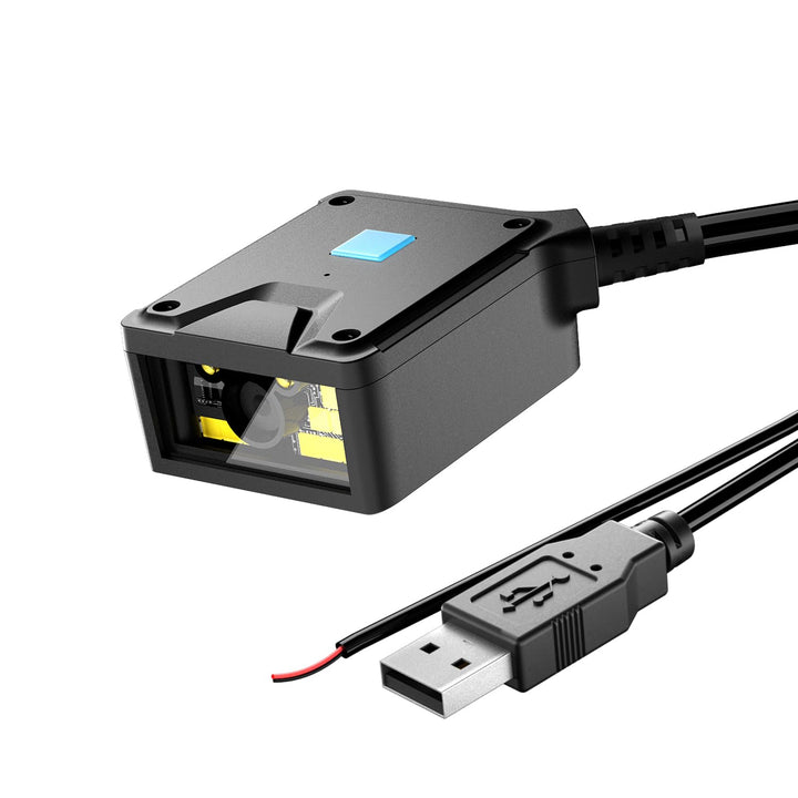 NetumScan 2D-Barcode-Scanner mit fester Halterung Industrietauglicher 1D/2D/QR-Code-Leser mit automa