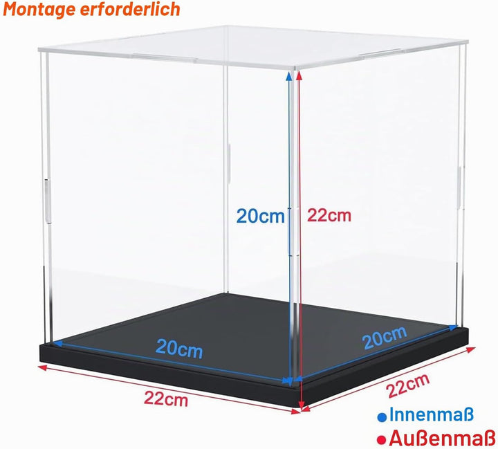 ELEpure acryl vitrine schaukasten transparente für Kollektion Lego Figuren Modell staubdichte Aufbew