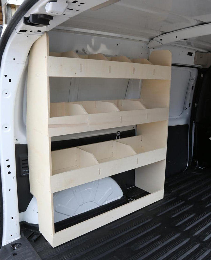 Vanify - Kompatibel mit Renault KANGOO L3 (Maxi) 2008+ Fahrzeugeinrichtung Fahrzeugregale, Fahrersei