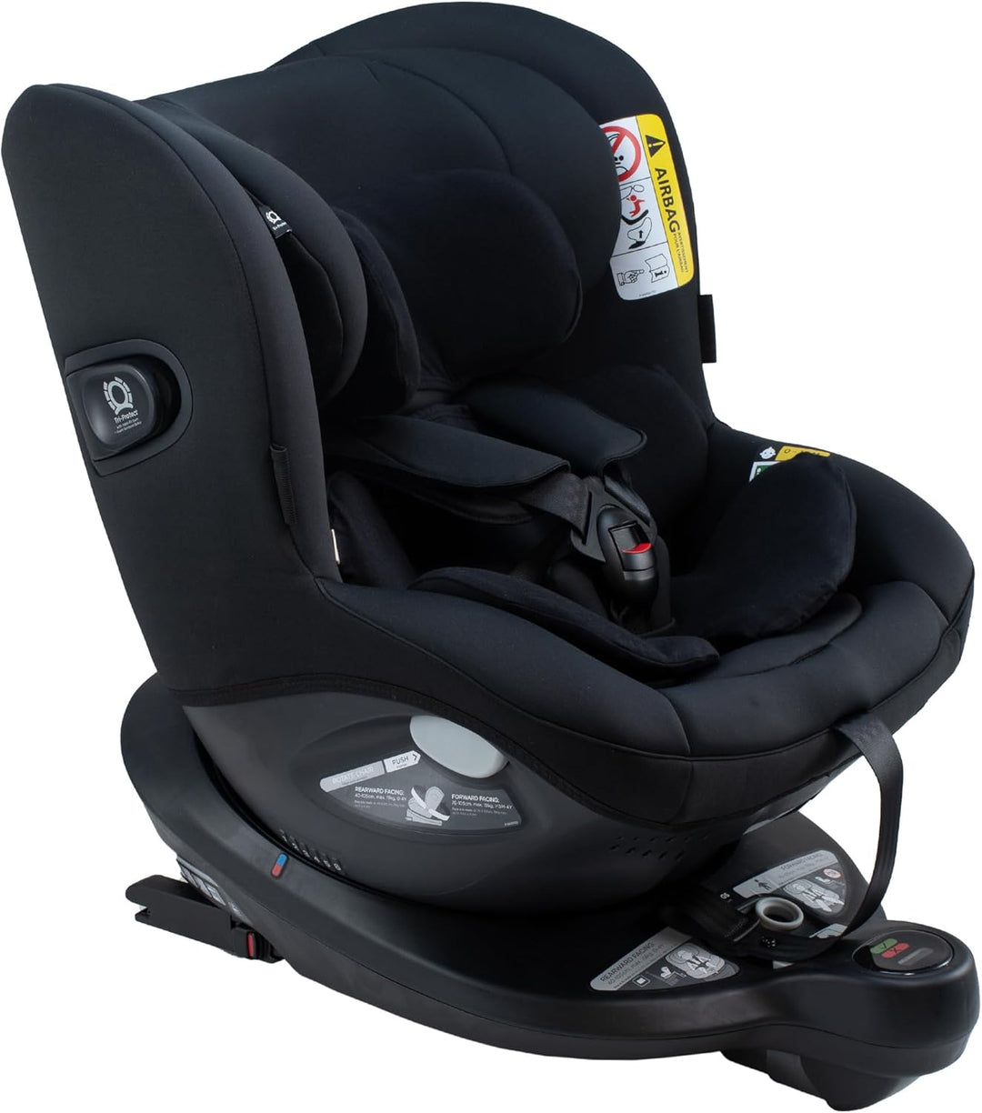 JYOKO Kids Bezug aus Baumwolle für Autositzverkleinerer, kompatibel mit Joie I-Spin 360 (Black Serie