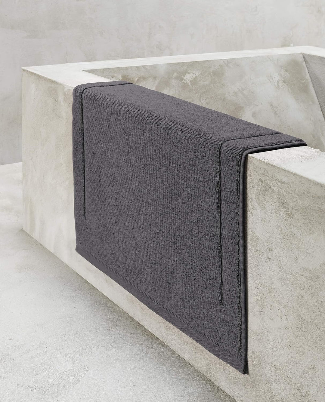 De Witte Lietaer 171127 Contessa Luxe Badteppich, 100% Baumwolle, Grau (201239), 60 x 100 cm 60 x 10