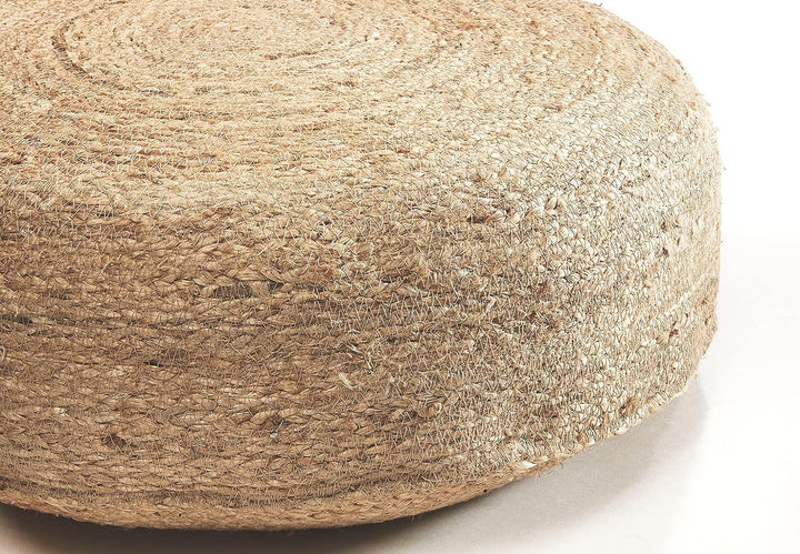 Kobolo Sitzpouf Pouf Bodenhocker - Soul - aus Jute mit Baumwollfüllung