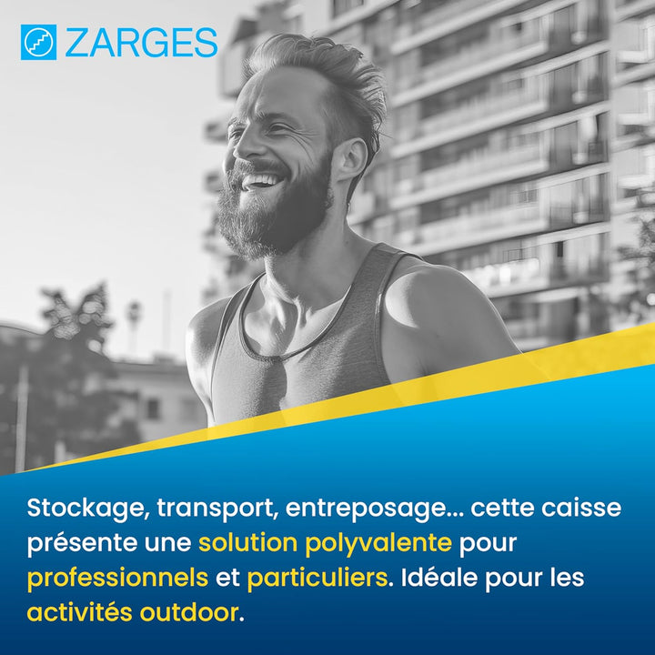 Relags Box Zarges Eurobox - 239 Liter, Silber, 240 L, 407060 240 Liter, 240 Liter