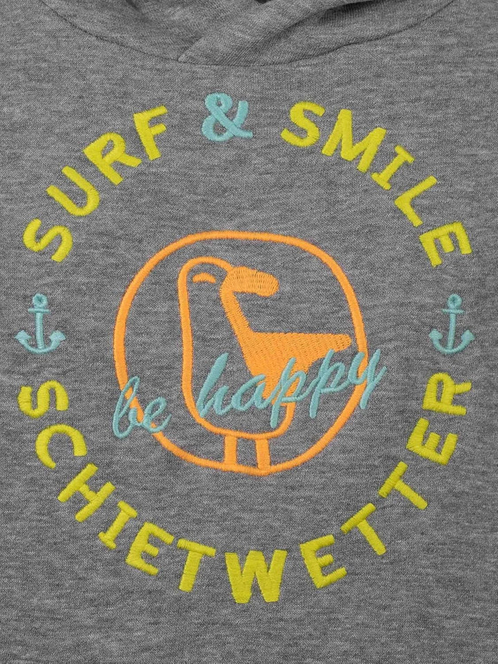 SCHIETWETTER Unisex Kinder Hoodie Haifisch Jost, Kapuzenpullover für Mädchen und Jungs, Sweater mit
