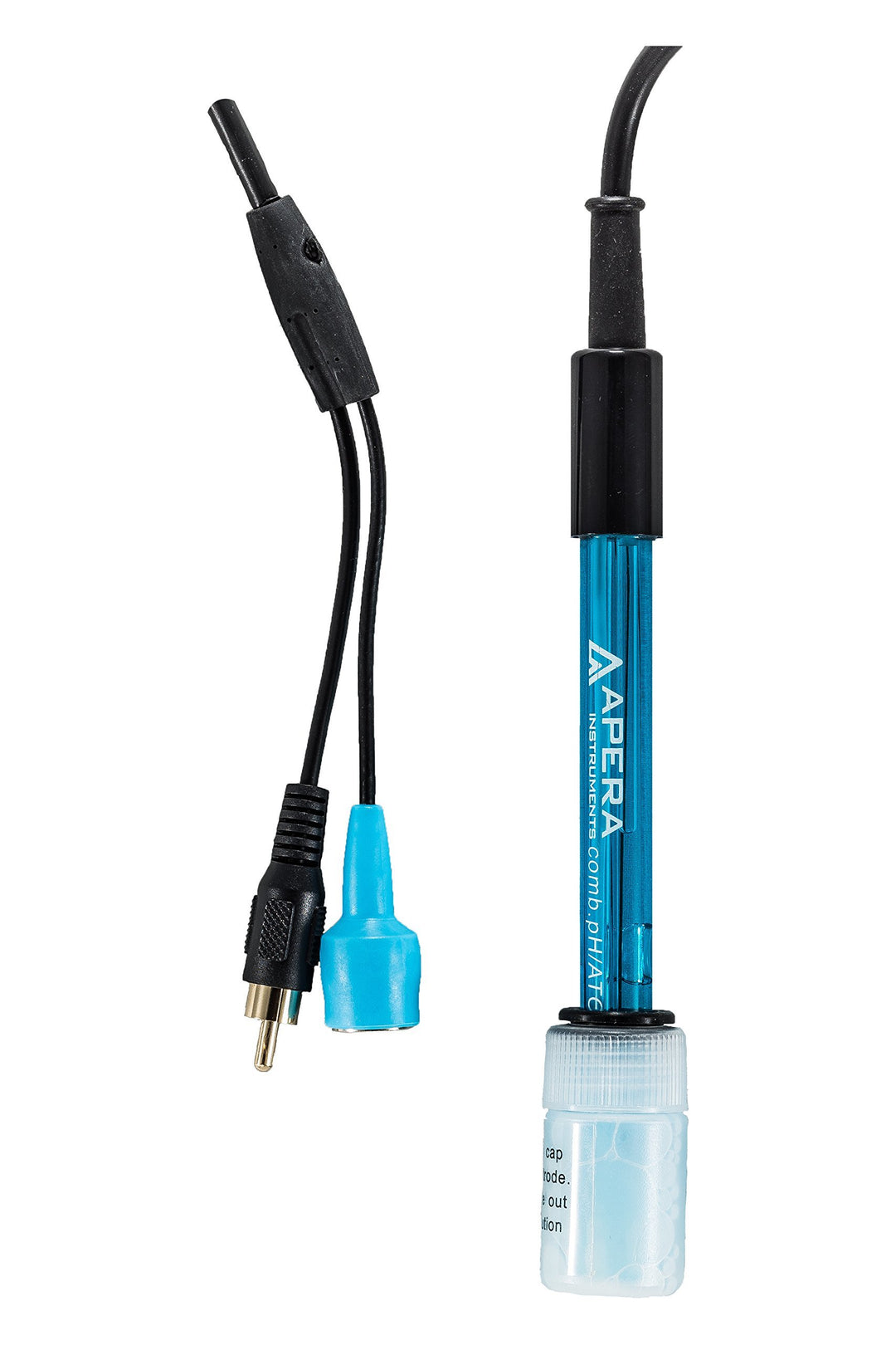 Apera Instruments 201T-F pH-/Temperatur-Elektrode, BNC/RCA-Anschluss, Messbereich: 0-14 pH, 0-80˚C