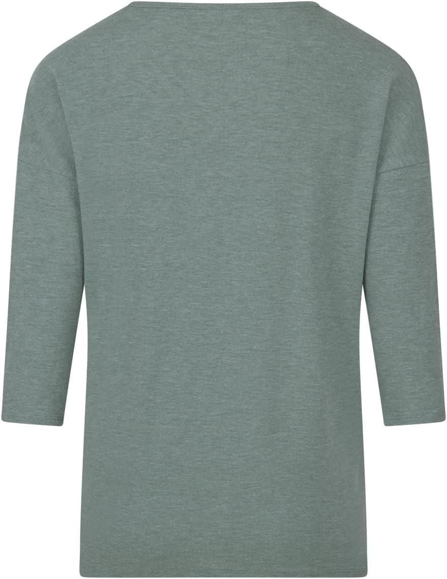 ONLY Damen Top ONLGLAMOUR 2er Pack 3/4 Ärmel Basic Shirt Rundhals Loose Fit Langarmshirt Oberteil Mu