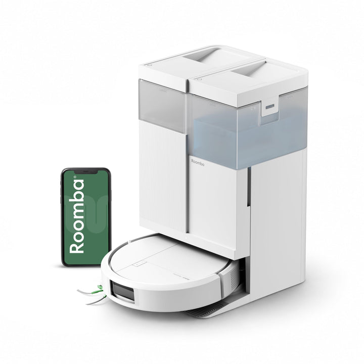iRobot Roomba® Plus 515 Combo Roboter + AutoWash™ Dock, 22Kpa, Multifunktions‑Dock, Wäscht und trock