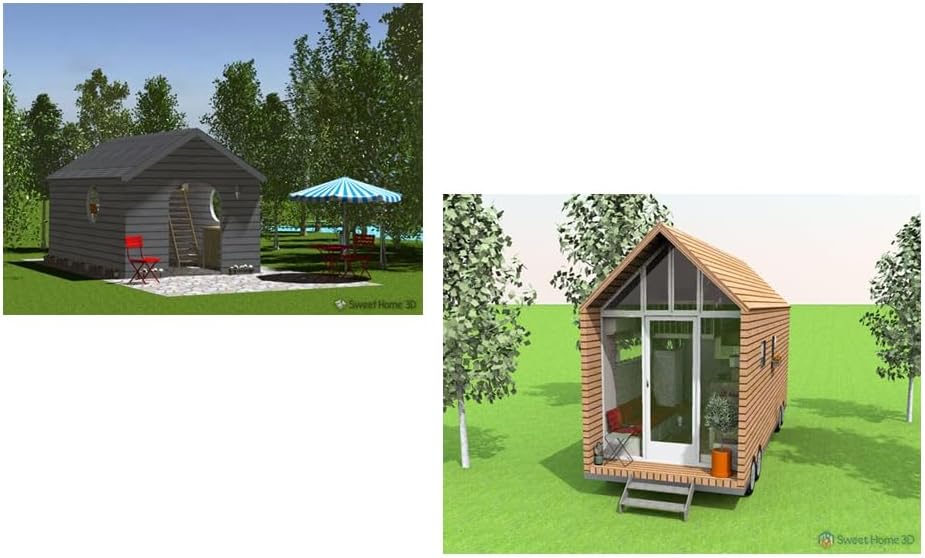 Sweet Home 3D Wohnungsplaner - mit zusätzlichen 1.100 3D Modelle und gedrucktem Handbuch, ideal für