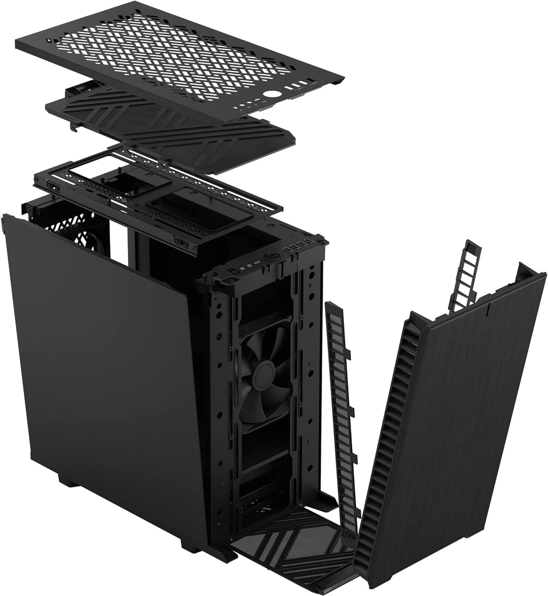 Fractal Design Define 7 Mini Black - Solid - Brushed Aluminum/Steel Micro ATX Silent Mini Tower Comp