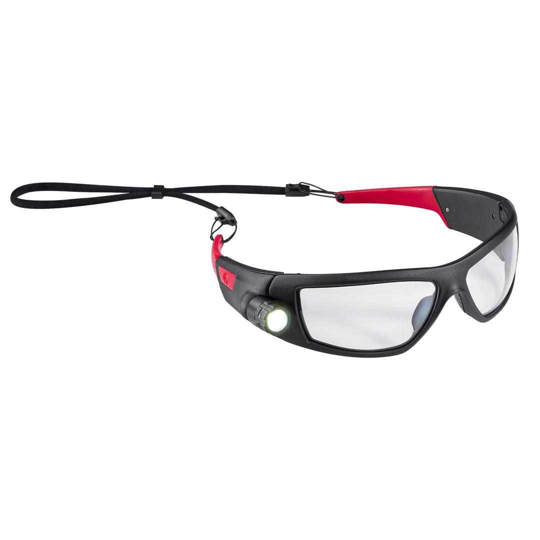 Coast SPG500 Wiederaufladbare LED-Sicherheitsbrille mit Beleuchtung, Bulls-Eye Spot-Strahl, ANSI Z87