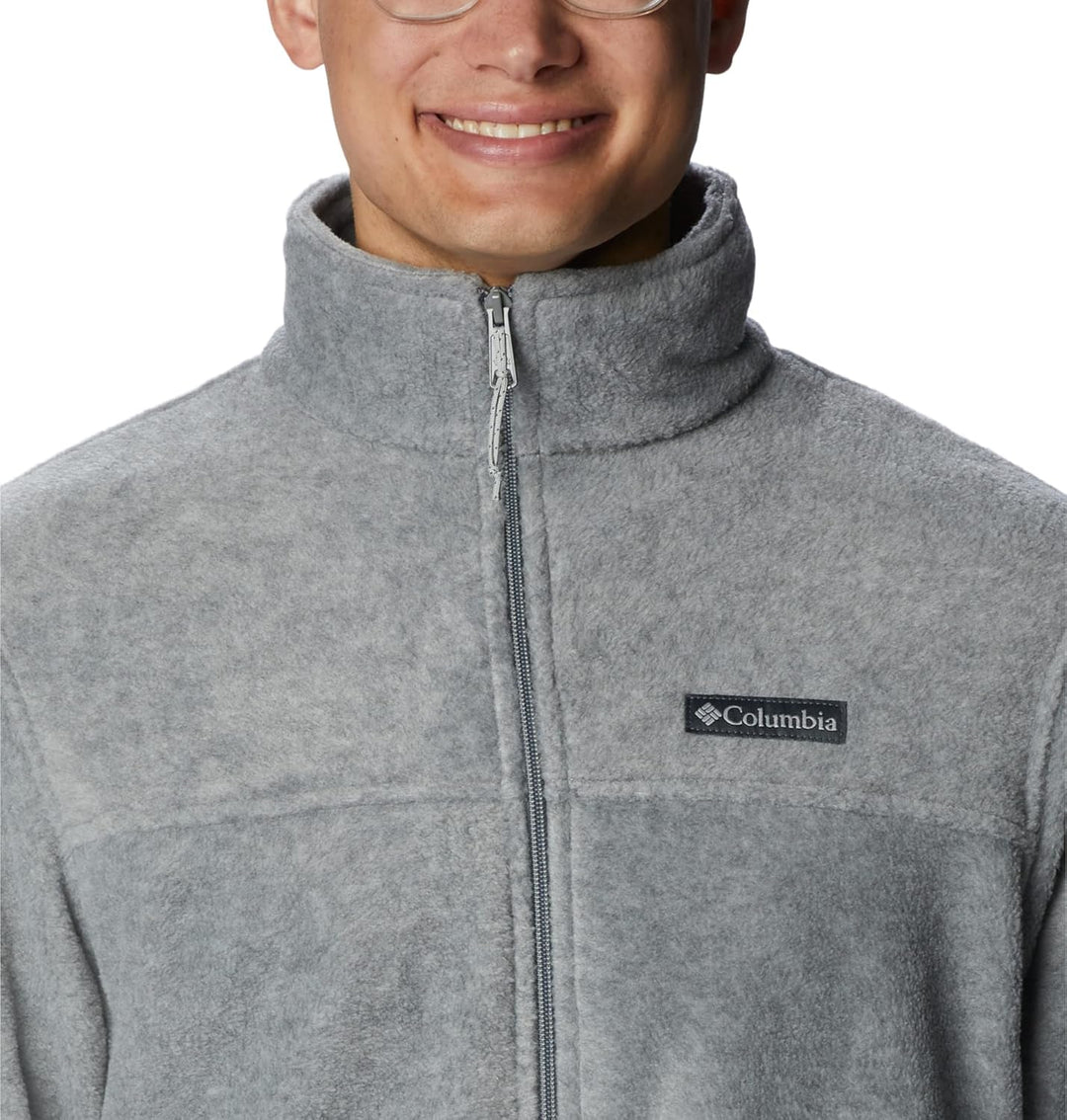 Columbia Steens Mountain 2.0 Herren-Fleecejacke mit durchgehendem Reissverschluss S Hellgrau (Light