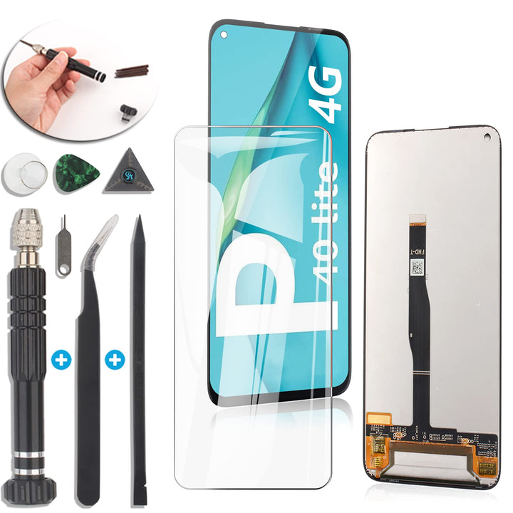 RongZy Kompatibel mit Huawei P40 Lite 4G Ersatz Bildschirm LCD Display und Touchscreen-Digitizer mit
