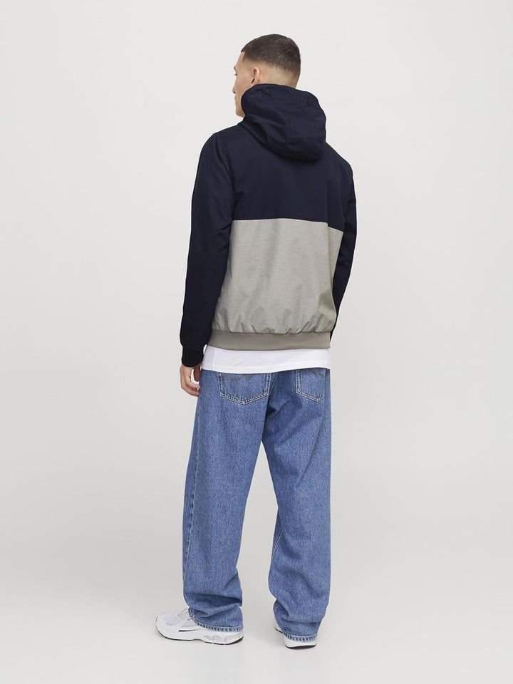JACK & JONES Herren Jjerush Hood Bomber Noos Softshell-Jacke, Blau