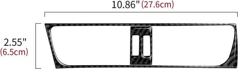 OYDDL Carbon Fiber Air Conditioner Vents Trim Cover AC Aufkleber Kompatibel mit Audi A4 B8 A5 S4 S5