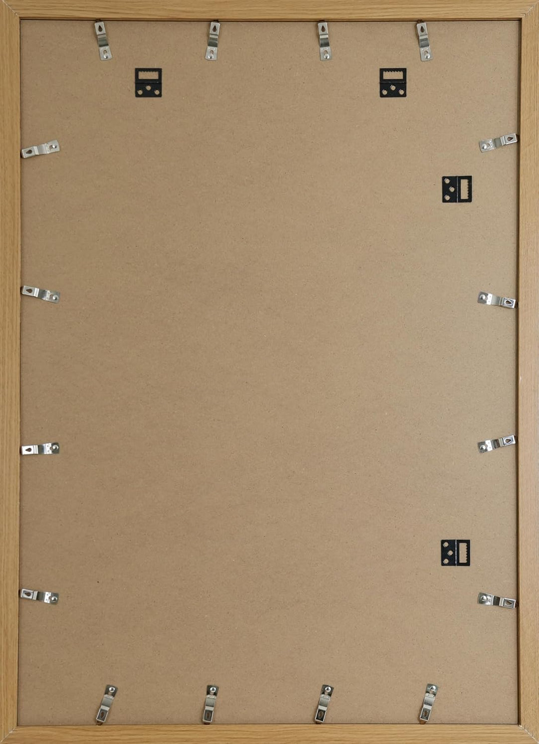 ACAZA A1 Bilderrahmen 59,4x84 cm Format Din A1 Warme Eiche, MDF Holz mit bruchsicherem Acrylglas, fü