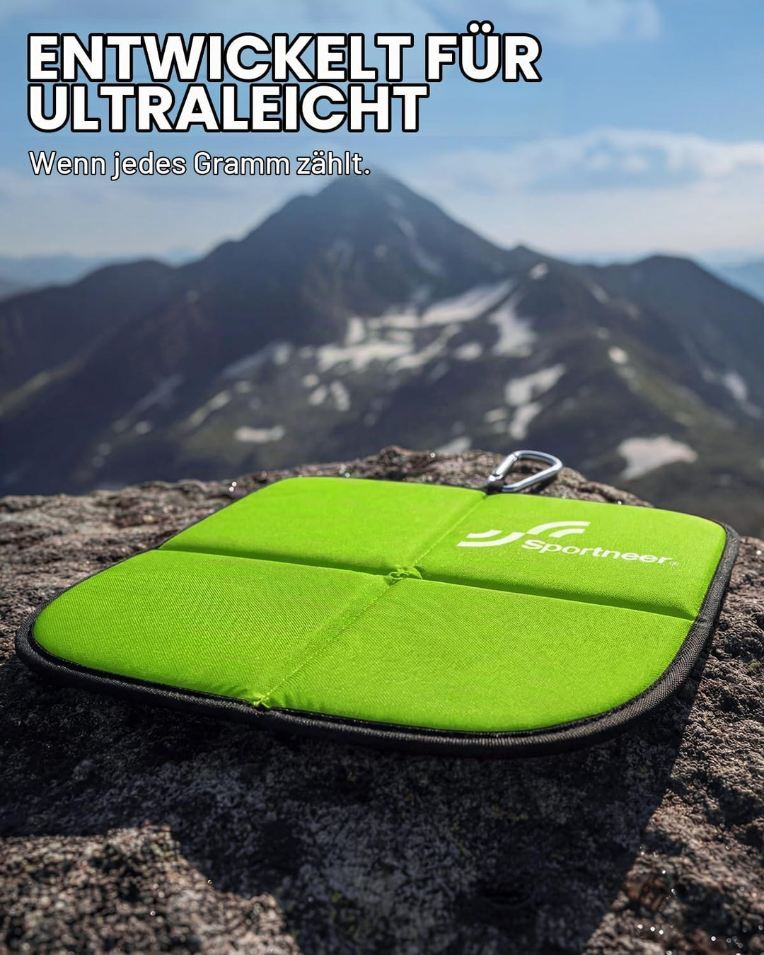 Sportneer Sitzkissen Outdoor, Sitzunterlage Outdoor Wasserdicht Oxford-Stoff Thermo Sitzkissen Faltb