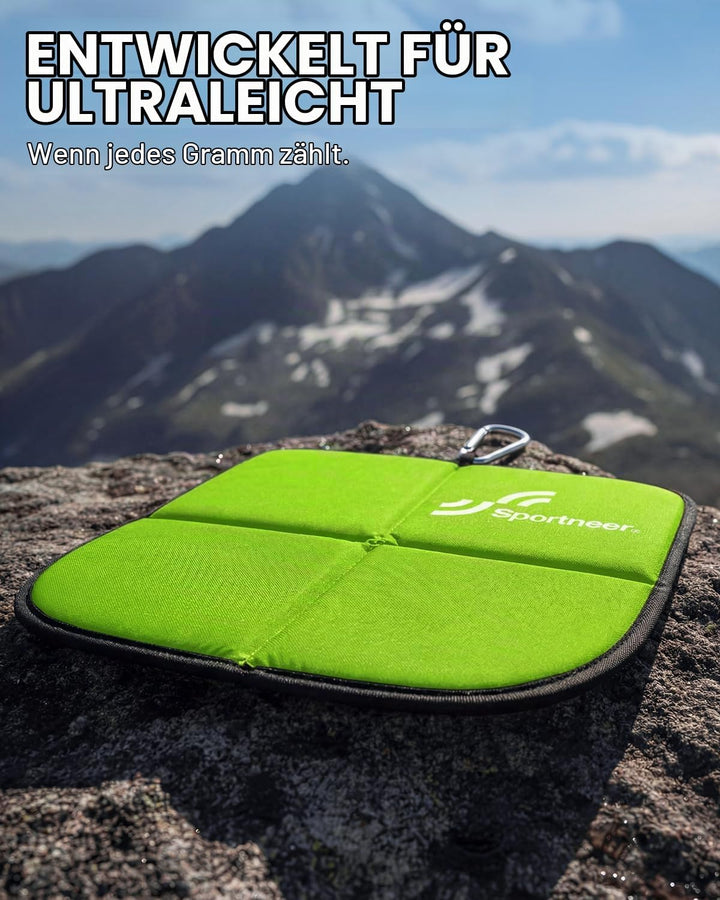 Sportneer Sitzkissen Outdoor, Sitzunterlage Outdoor Wasserdicht Oxford-Stoff Thermo Sitzkissen Faltb